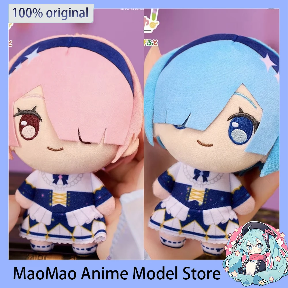 In Stock Original Bushiroad Creative (Re:ZERO - Starting Life in Another World)  Anime Plush Doll Ram Rem 12CM Kawaii Toy Figure