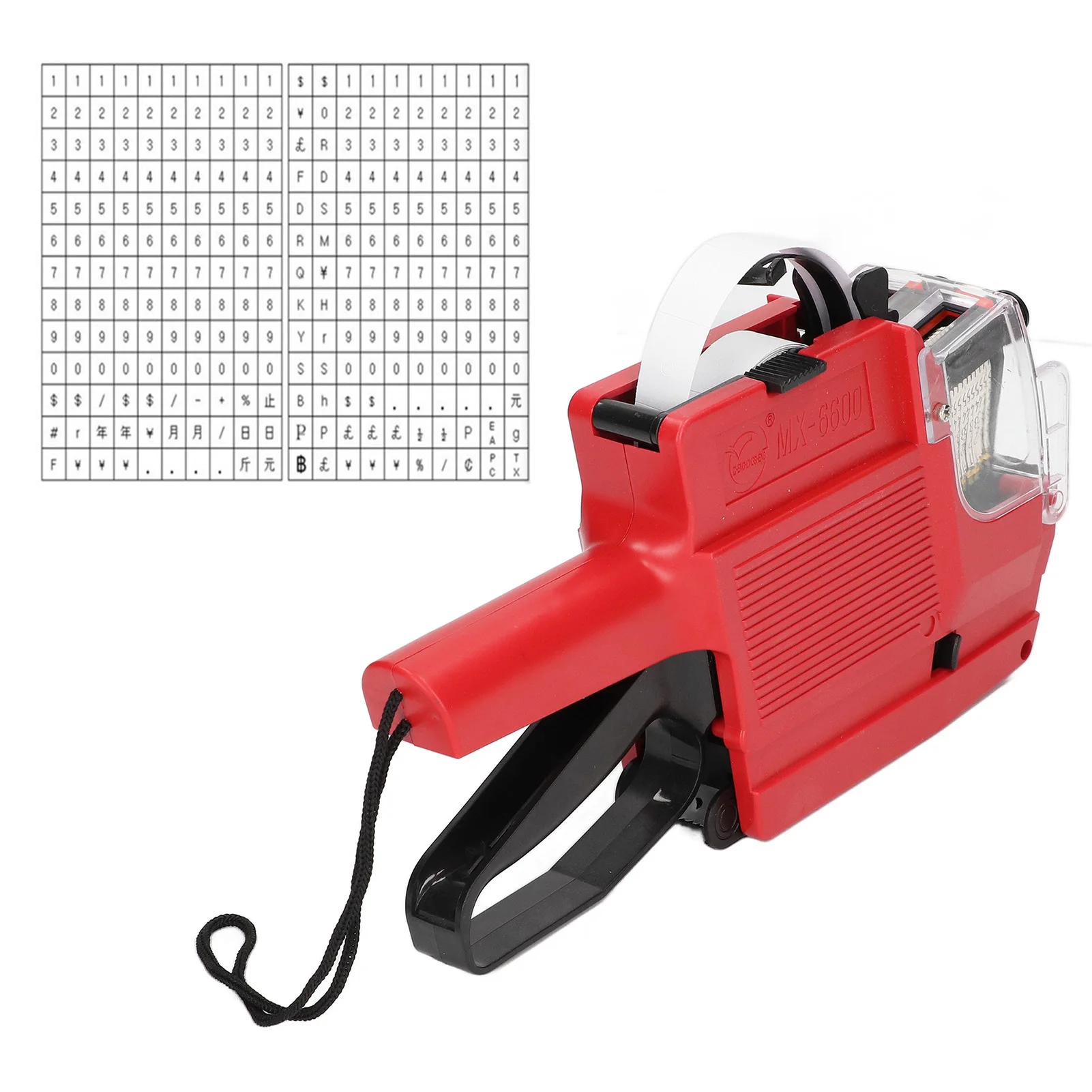 علامات بندقية سعر المصنع علامة بندقية تسمية بندقية 10 أرقام 2 خطوط تسمية ماركر مرفق أداة لمتجر مكتب البيع بالتجزئة