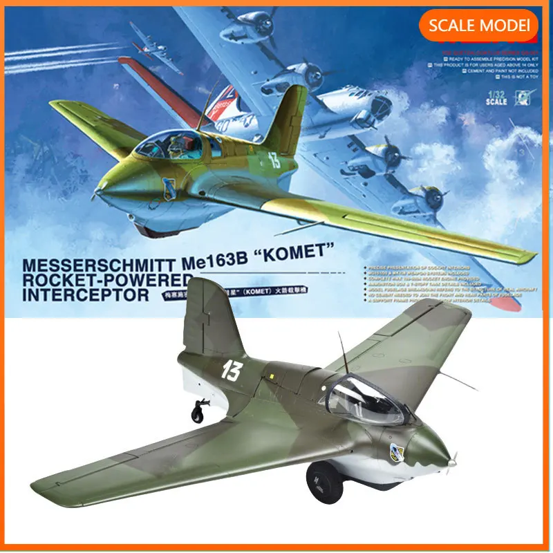 

Конструктор MENG 1/32 QS-001: модель реактивного истребителя Messerschmitt Me-163B "Komet", подарок на день рождения