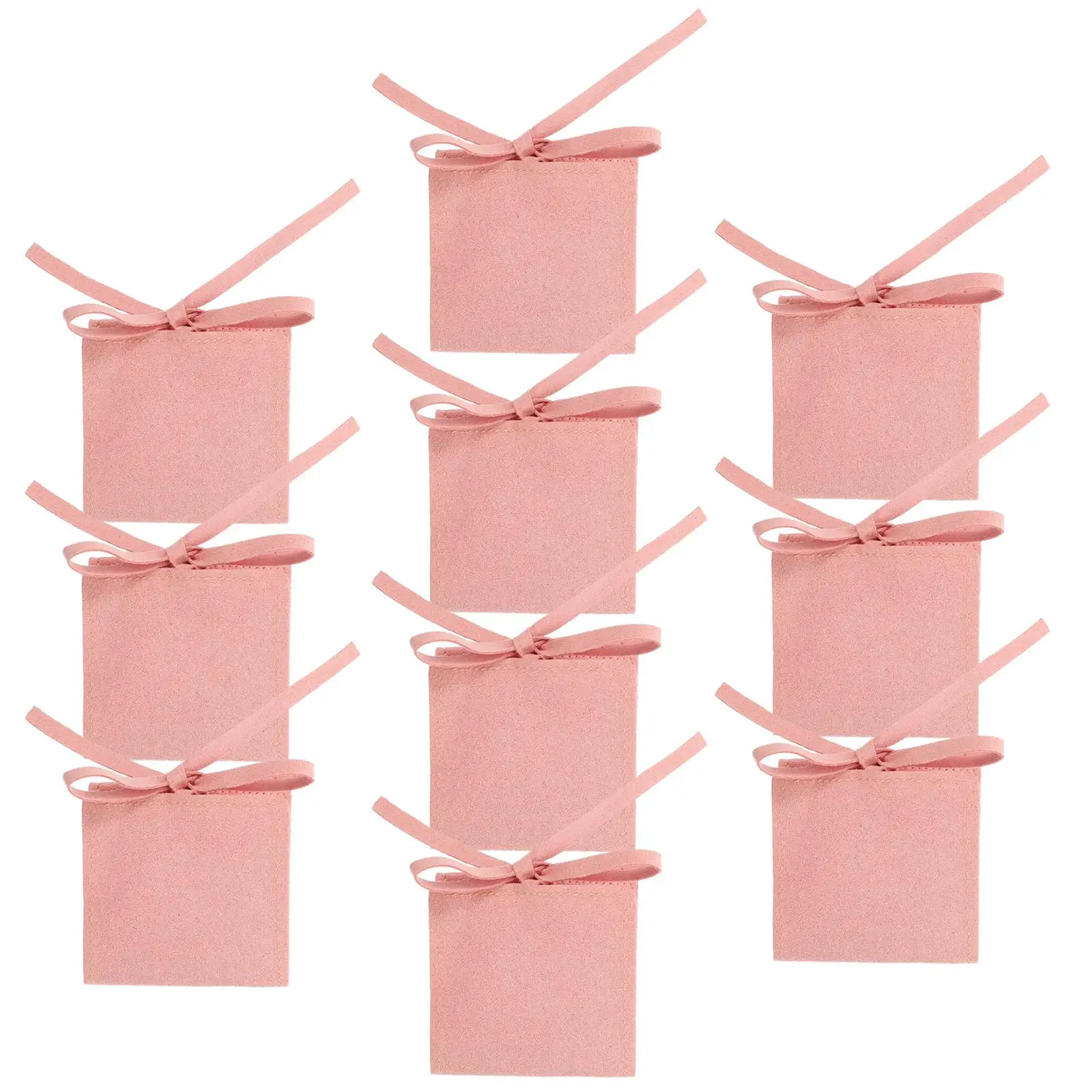 

10 Pcs Velvet Bag Jewelry Pouch Small Boxes Gifts Bulk Packaging Necklace Bags Bracelet Holder Soft Material Reusable Durable