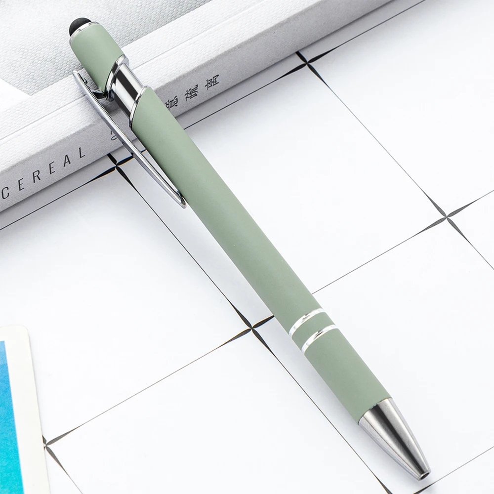 Bolígrafo De Metal con pantalla táctil, suministros escolares de oficina, 1 pieza