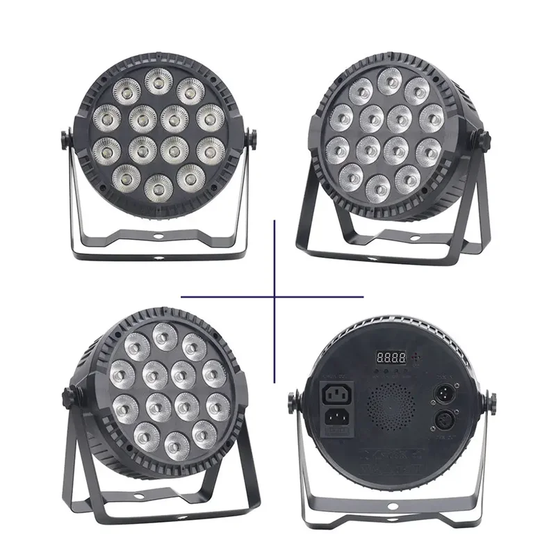 14x10W RGBW Full Color LED Flat Par light DMX512 Control LED wash effect light DJ Disco Bar Club Party Stage Lighting Event Show