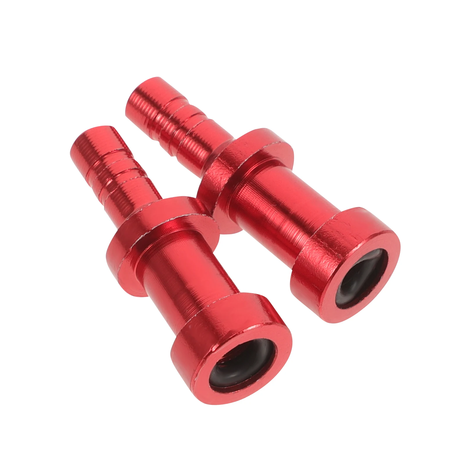 

2 Pcs Inflatable Nozzle Connector Bicycles Tubeless Stem Symphony Aluminum Alloy