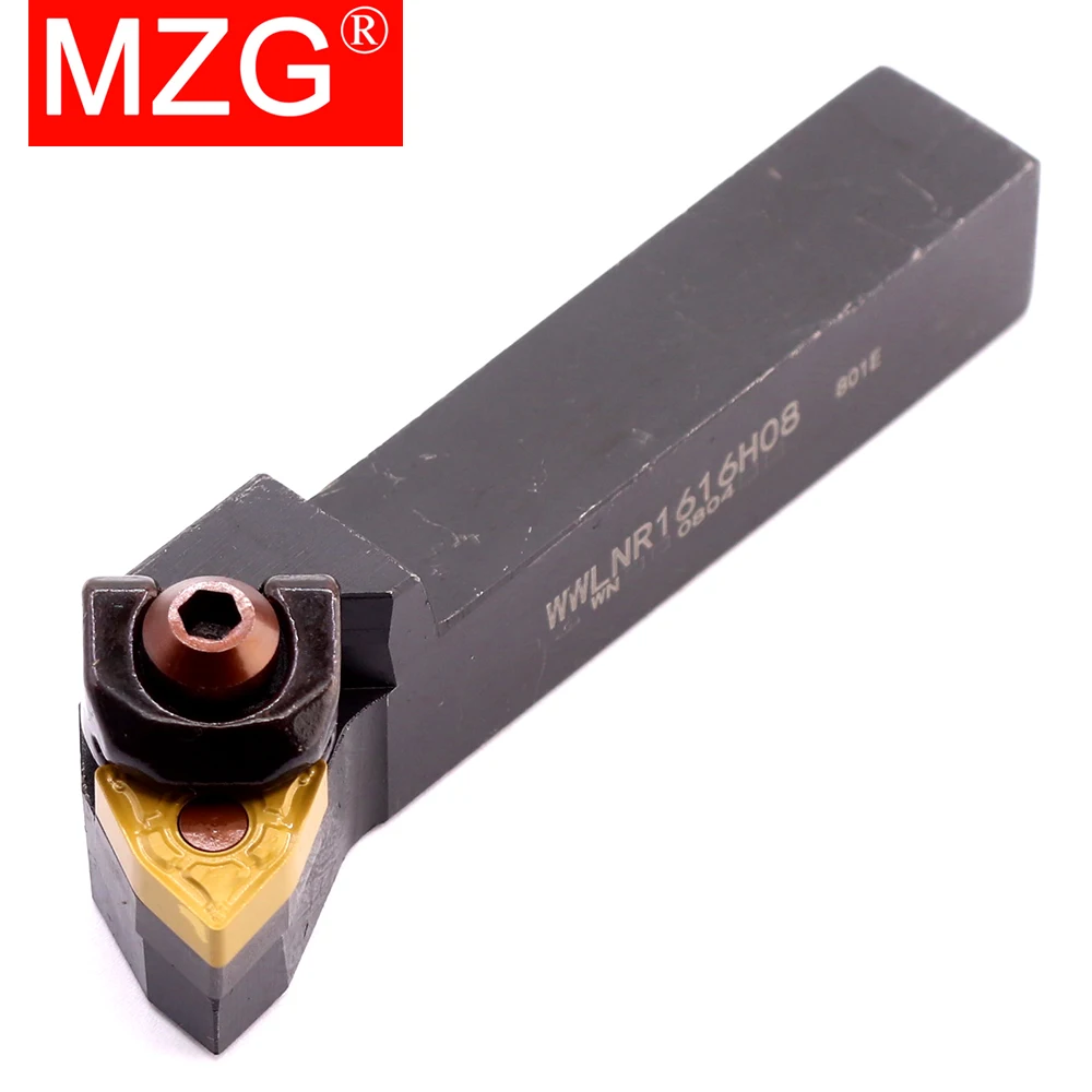 MZG WWLNR1616H08 WWLNR2020K08 WWLNR2525M08 External Turning Tool WWLNR WWLNL Lathe Bar WNMG Insert Holder Cutting Tool Cutter