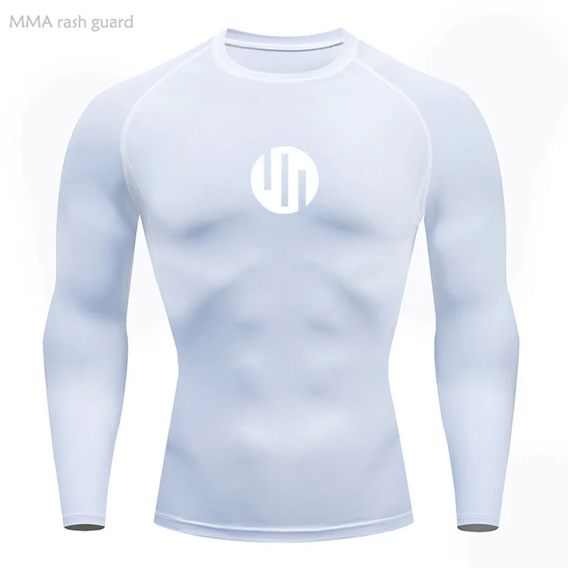 Running Men's Compression Long sleeve T-Shirt Gym Sports underwear Quick-drying Sweat-Wicking Sunscreen Second Skin Workout Men image 2