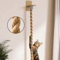 Sisal Rope Cat Climbing Shelf Wall Mounted Multi-Level Pet Climbing Rope Tree Durable Interactive Scratching Post Rope