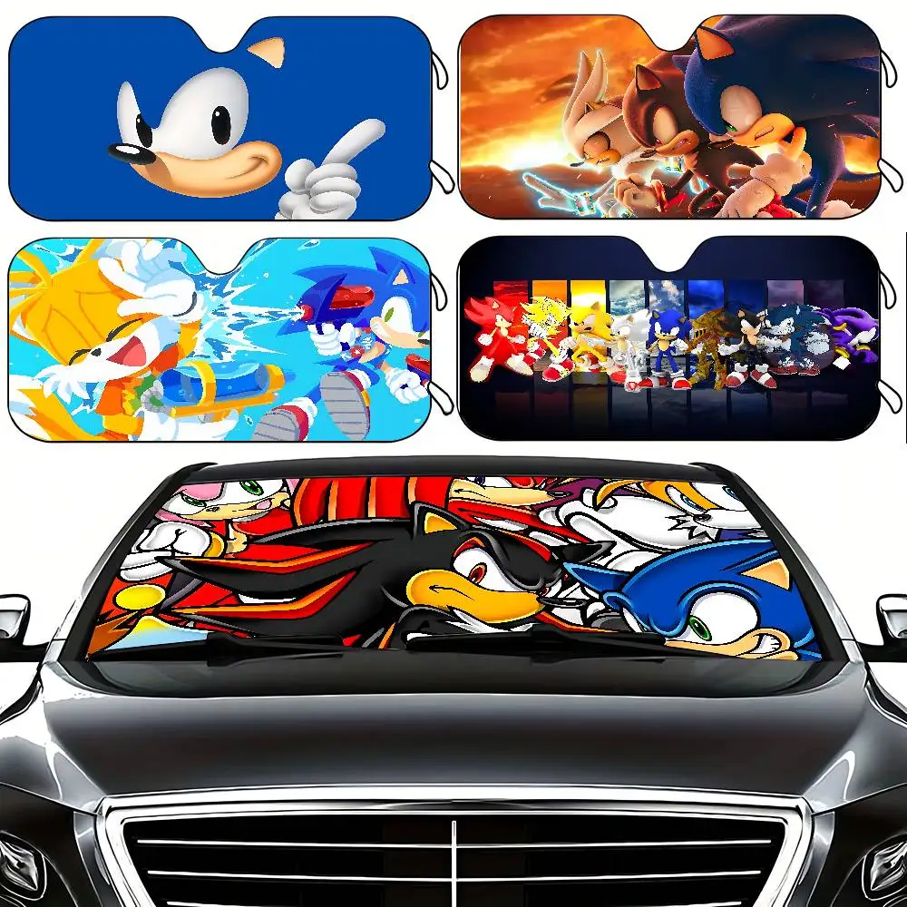 Anime S-Super-S-Sonics Stylish And Trendy Windshield Sunshade, Car Windshield Cover, Car Sunshade Curtain, Car Sun Protection