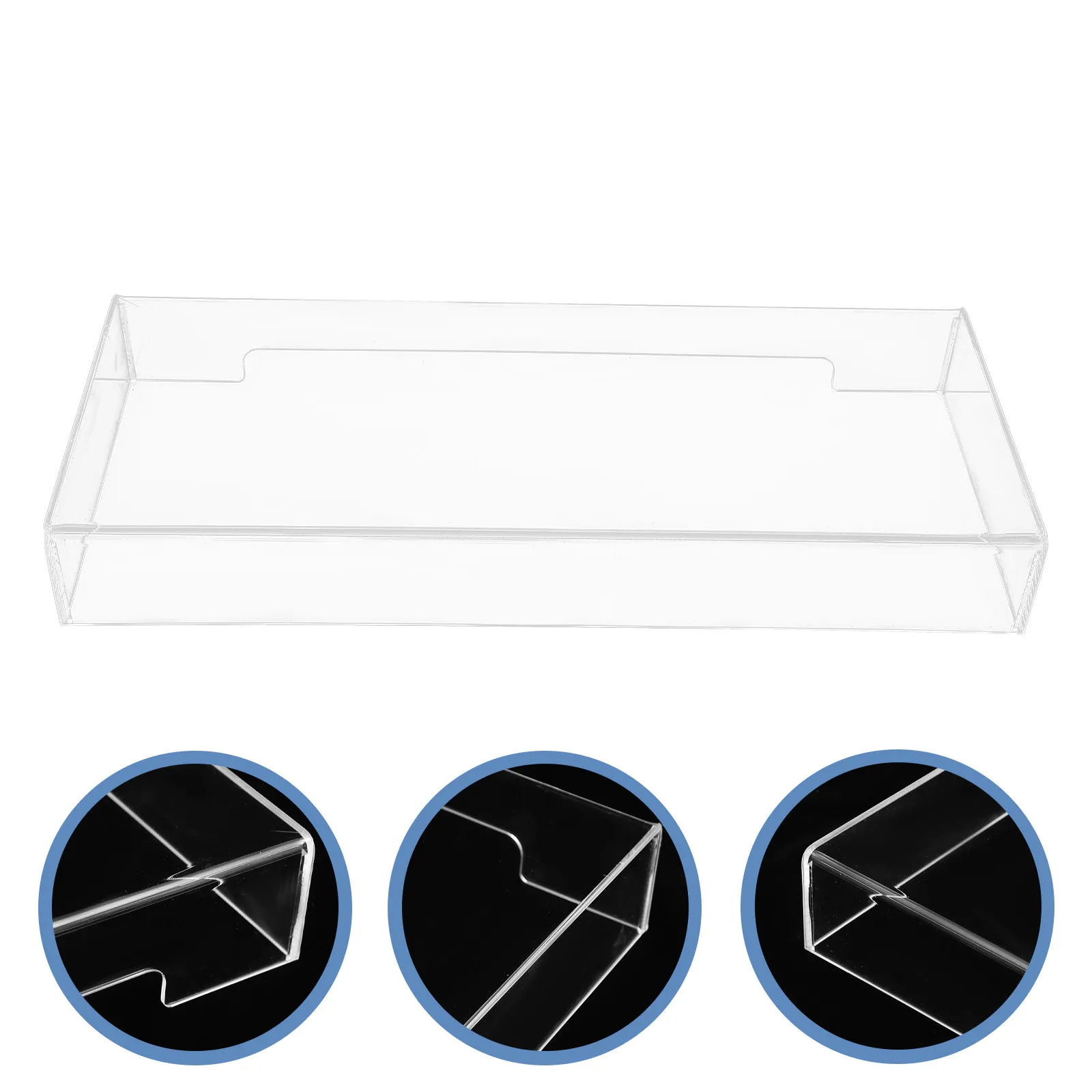 Acrylic Keyboard Cover Clear Waterproof Dustproof Keyboard Protector for Desktop Computers Clean Removable Washable