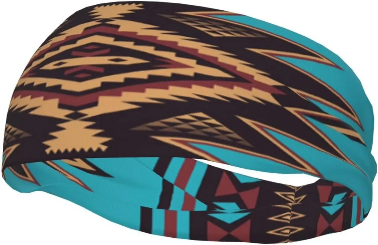 

Native American Southwestern Navajo Art Fashionable Sports Decoration, Sweat Resistant Headband, Hair Band, Breathable Sweat Wic