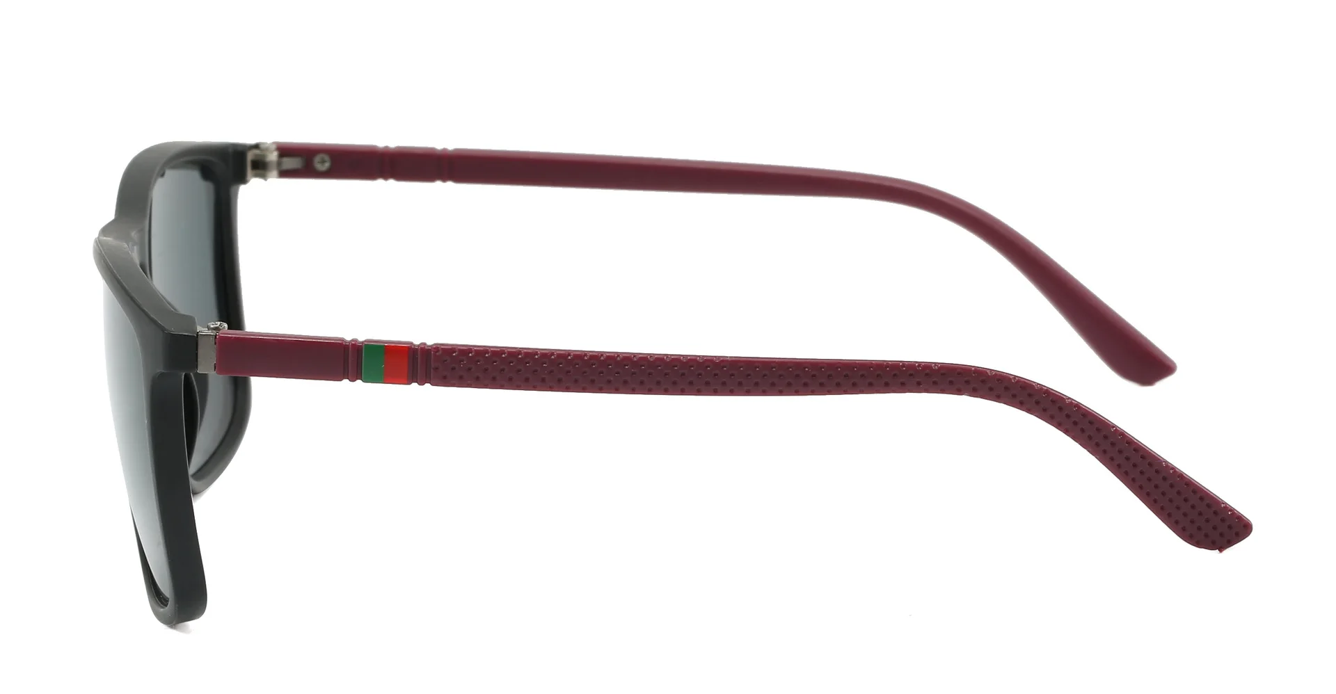 Mjyiwang Herren-Sonnenbrille, matt, quadratisch, polarisiert, UV400, blaue Spiegellinse, blendfrei, für Autofahren, Angeln, Reisen, Outdoor-Brillen – Detail 6