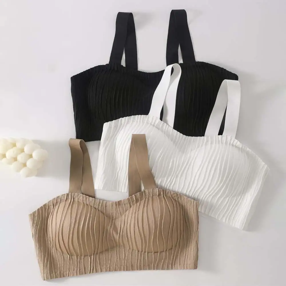 حمالة صدر لاسلكية على شكل موجة عميقة على شكل حرف V مقاومة للصدمات ملابس داخلية رافعة للأعلى مضادة للترهل حمالة صدر بدون أثر للنساء للجري