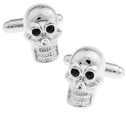 

Factory Price Retail Novelyu Animal Cufflinks For Men Fashion Copper Material Skull Braincase Design Cuff Links