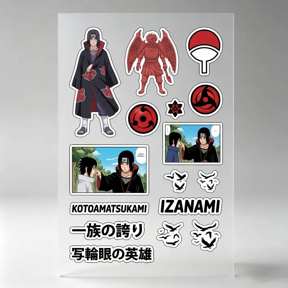 Uchiha Itachi Anime Character Stickers Auto Body Bumper Windows Motorcycle Laptop Walls Vinyl Decal Car Tuning Accessories