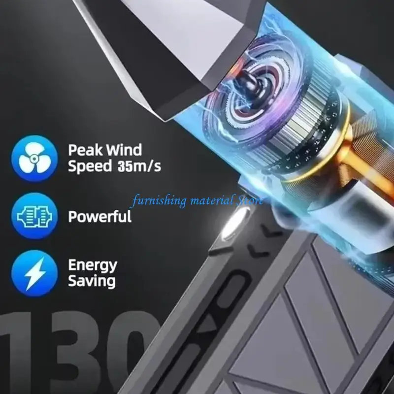 Y5GD LED Light Equipped Blower Bright 30 Meters Night Time Activity Use