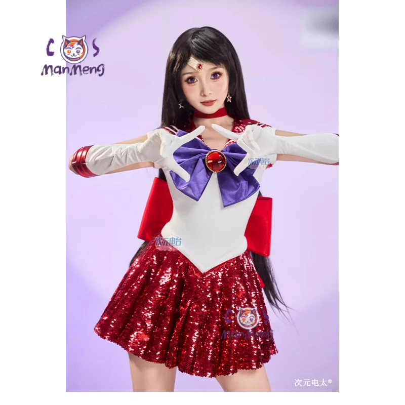 2026 Anime New Sweet JK Uniform Top Skirt Headwear, Gloves Halloween Christmas Suit Hino Rei Sailor Mars Sailor Cosplay Costume view 2