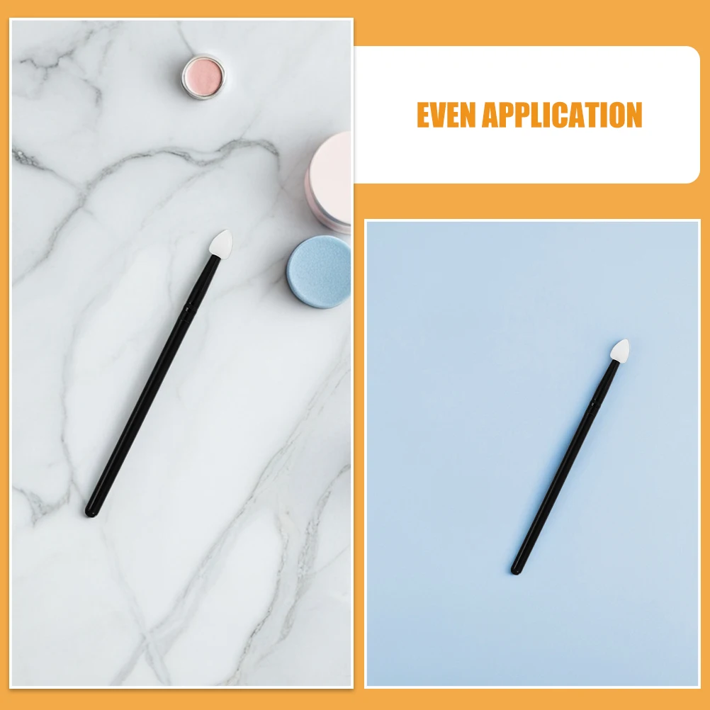 4 stuks oogschaduwborstel make-up tools zachte siliconen hoofden voor reizen dagelijks gebruik gelijkmatige applicatie applicator accessoire set