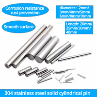 M2 M3 M4 M5 M6 M8 M10 Cylindrical Pin Locating Dowel 304 Stainless Steel Fixed Shaft Solid Rod GB119 20~40mm Precision chamfer