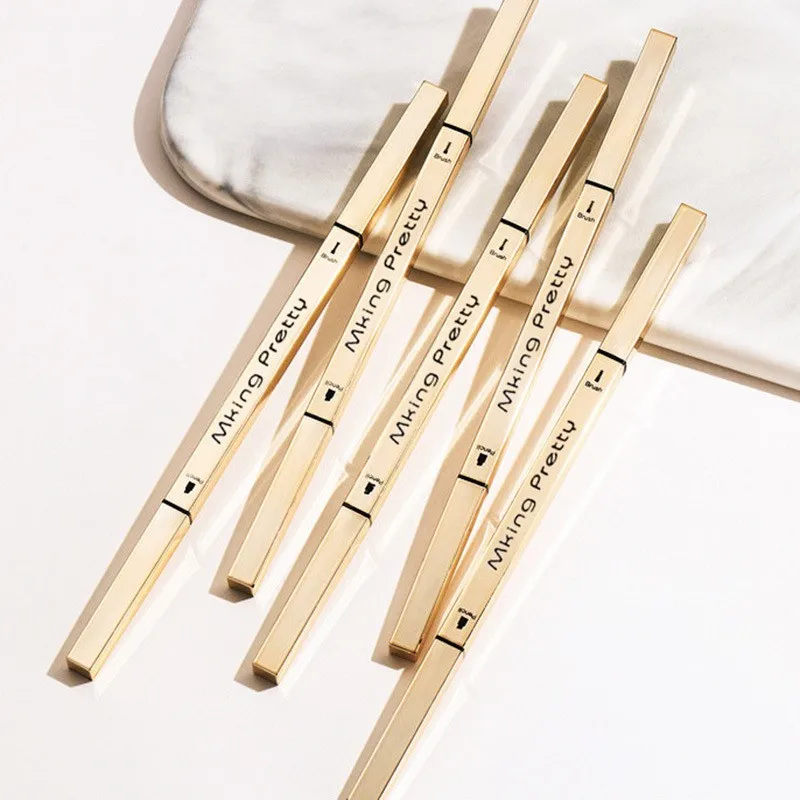 Eyebrow Pencil Double Triangle Ultra-fine Head Extremely Fine Waterproof Sweat Lasting Non-depigmentation Non-smudge Natural