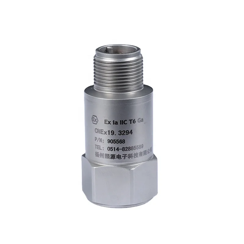 

New High Stability IP65 100mv/G 500mv/G Intrinsically Safe 304 Stainless Steel Piezoelectric Accelerometer Acceleration Sensor