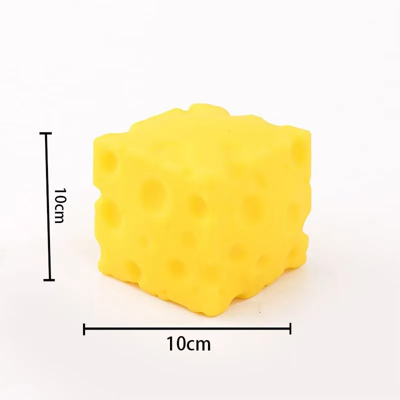 Simulated Cheese Squeeze Toy, Realistic Kneading Stress Relief Fidget, Funny Desk Decor for Anxiety Release and Fun image 5