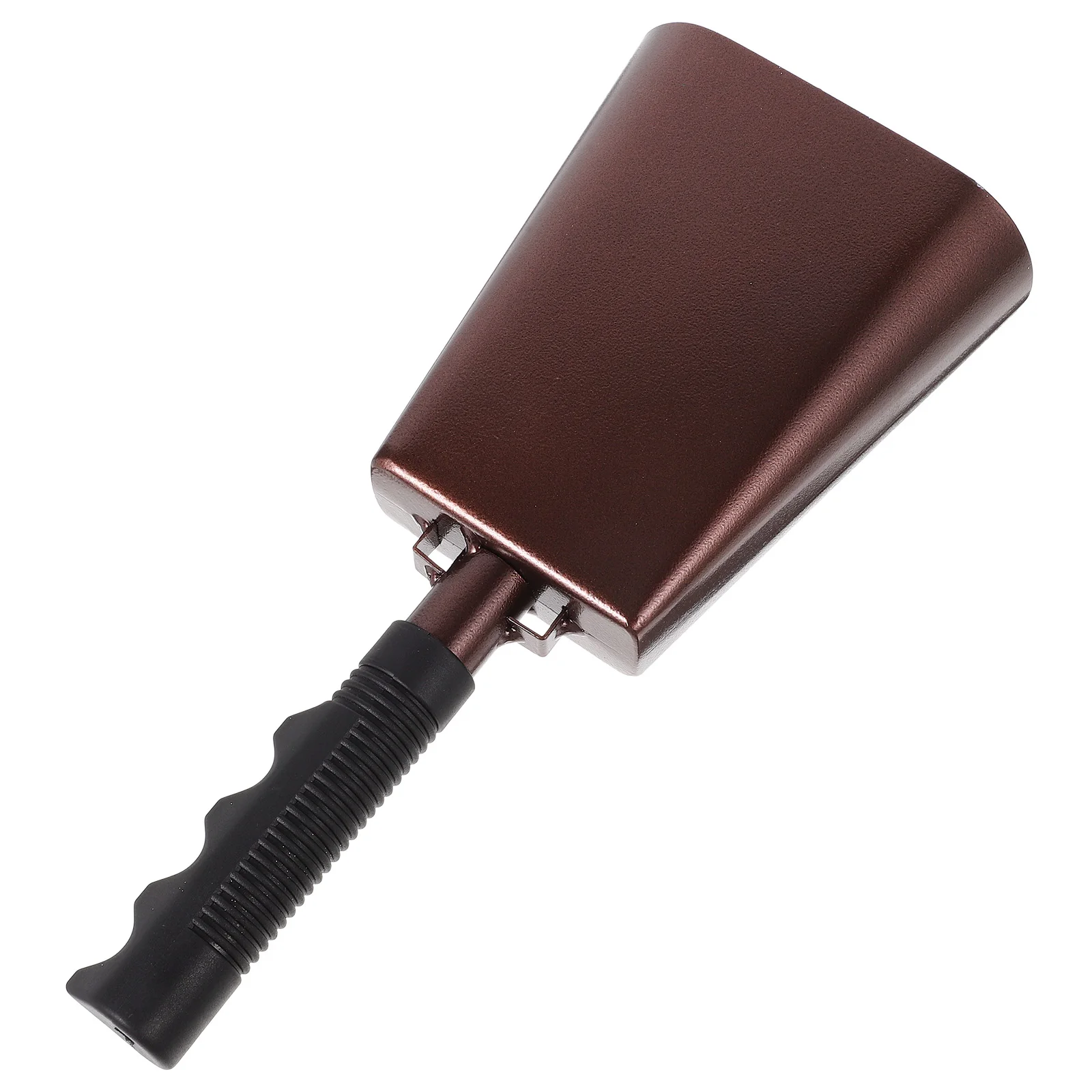 

Single Handle Cowbell -710 Brown Sturdy Compact Loud Sound Sports Cheering Noise Maker Vintage Storage Cattle Bell