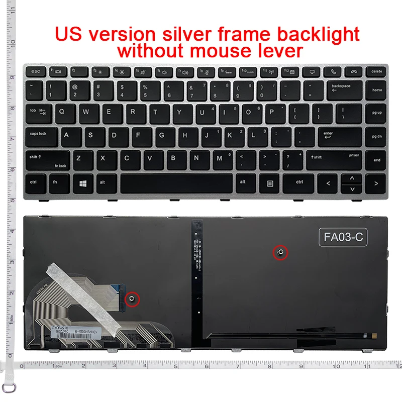 US/RU/SP/UK/LA/FR laptop keyboard FOR HP EliteBook 745 840 G5/G6 846 G5/G6 848 G5/G6 Zbook 14U G5/G6 HSN-I17C-4/I13C-4 I24C MT44