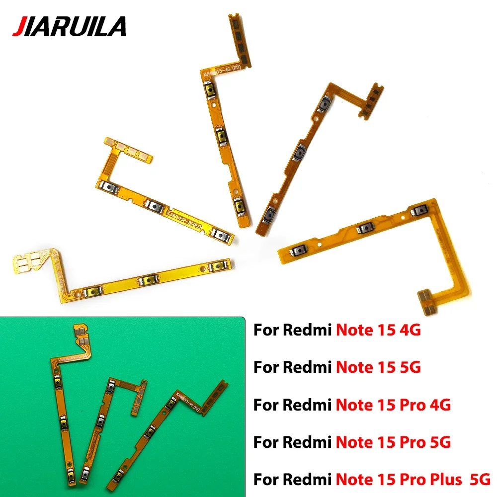 For Redmi Note 15 4G/15 5G/15 Pro 4G/15 Pro 5G/15 Pro Plus 5G Volume Button Power Switch On Off Button Flex Cable