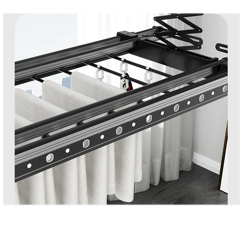 Appendiabiti elettrico telecomando intelligente per sollevamento domestico asciugabiancheria balcone asciugabiancheria telescopico a quattro poli