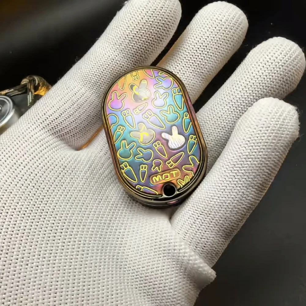 MOT Chagrijnig Konijn Kleurrijke Verzegelde Kristal Fidget Slider EDC Fidgeting Speelgoed Zintuiglijke Anti Stress Fidget Spinner Speelgoed