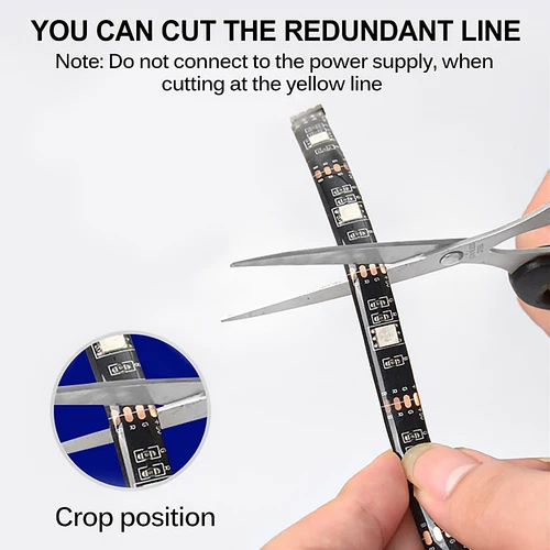 Imagen 2 del producto Luces de tira LED para scooters y bicicletas, luces de advertencia de seguridad, luces alimentadas por batería para conducción nocturna, piezas de scooter al aire libre