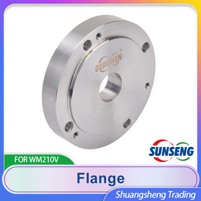 Flange For 125mm Spindle To K72 4-jaw Single-action Chuck For wm210v