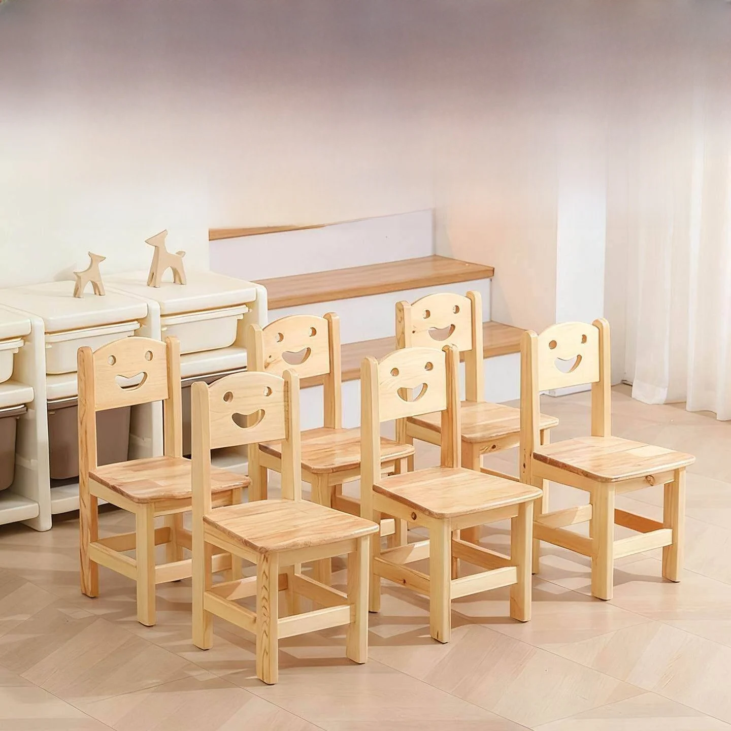 outdoor-wooden-tablecloth-educational-training-bench-pre-school-class-education-training-outdoor-leisure-furniture-table