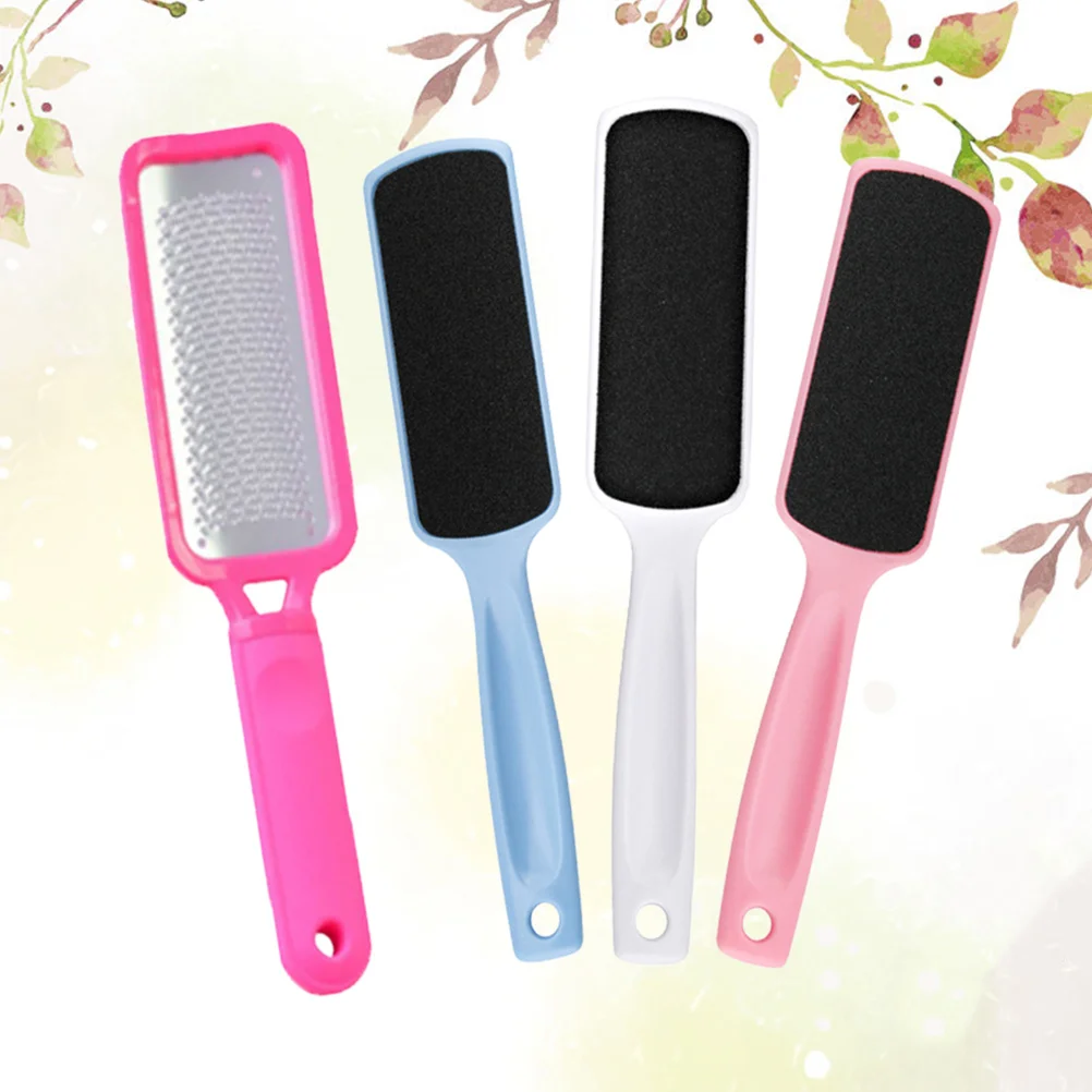 

1pcs Double Sided Foot File Stainless Steel Pedicure For Callus Removal Hard Skin Exfoliator Foot Grinding Tool Sandpaper