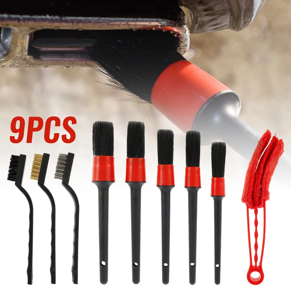 9 Stück Auto Detail lierungs bürstenset Auto wasch reinigungs bürsten Auto Detail lierungs bürsten