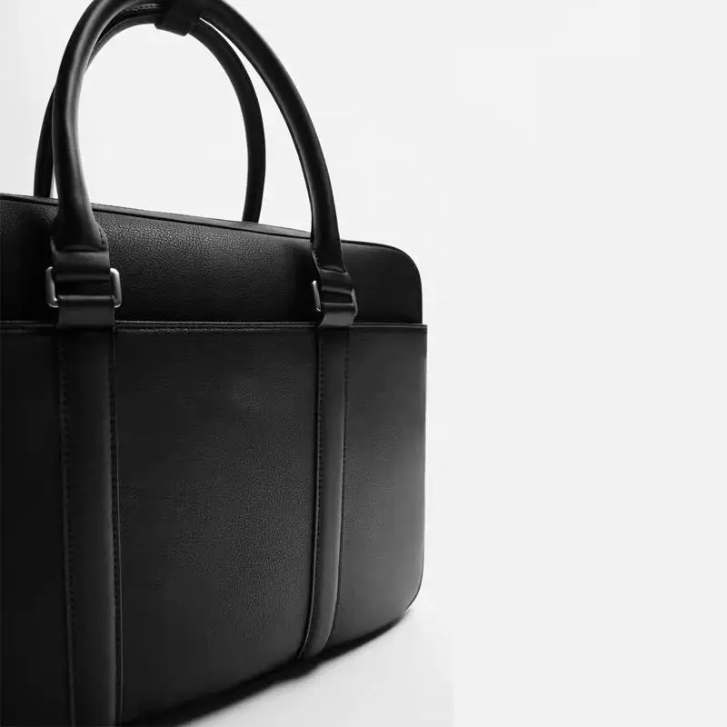 جديد فاخر بولي Leather جلد رجال الأعمال حقيبة الذكور حقيبة كتف الرجال حقيبة ساعي حقيبة يد الأعمال ركاب حقيبة لابتوب #3