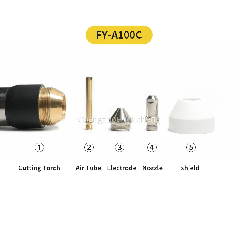 Torcia per macchina da taglio FY-A100C con torcia diritta al plasma CNC
