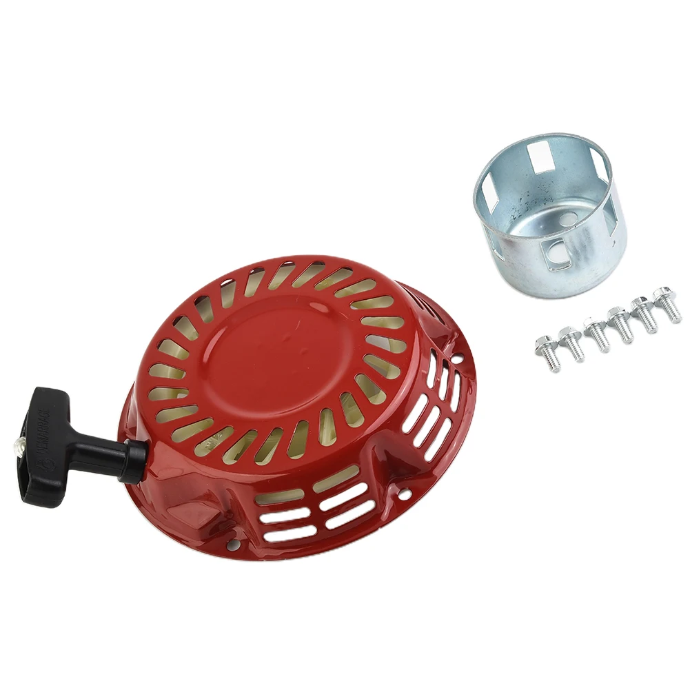 Pull Start Kit Recoil Starter Set Red Generator Engines Metal Parts Replacement Accessories Recoil Cup Replace