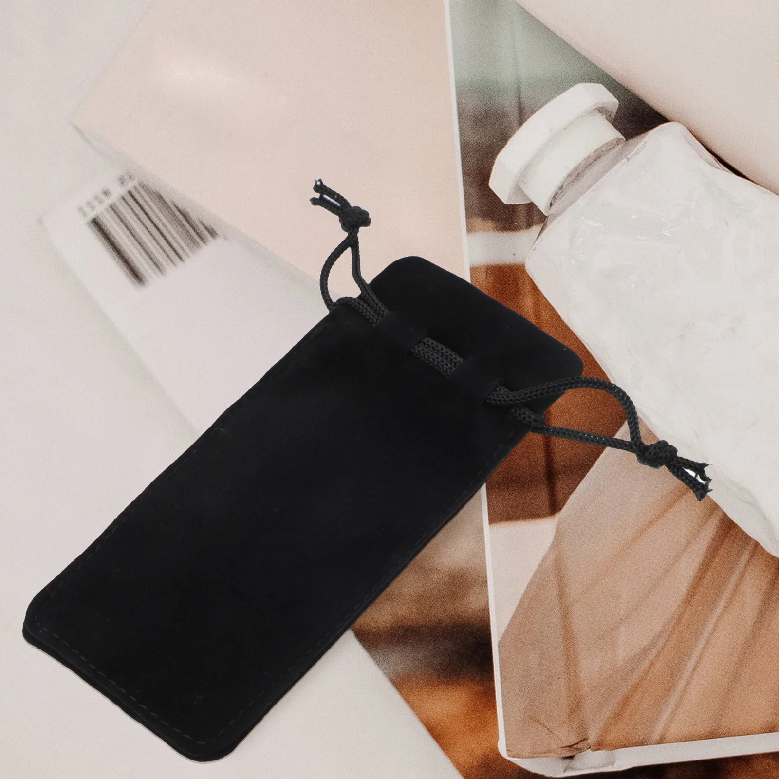 6Pcs Lippenstift Lagerung Beutel Hohe Qualität Staubdicht Lip Gloss Tasche Reise Make-Up Organizer Kleine Frauen Lagerung Halter