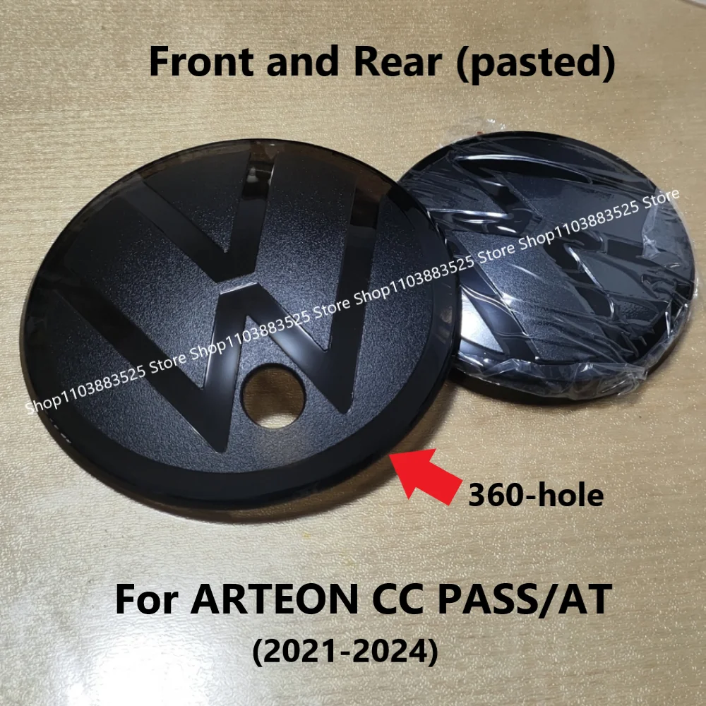 

ABS Pasted Front Grille Badge 360 Panoramic Camera Dedicated Hole Shell Rear Trunk Emblem Lid for ARTEON PASSAT CC 2021-2024