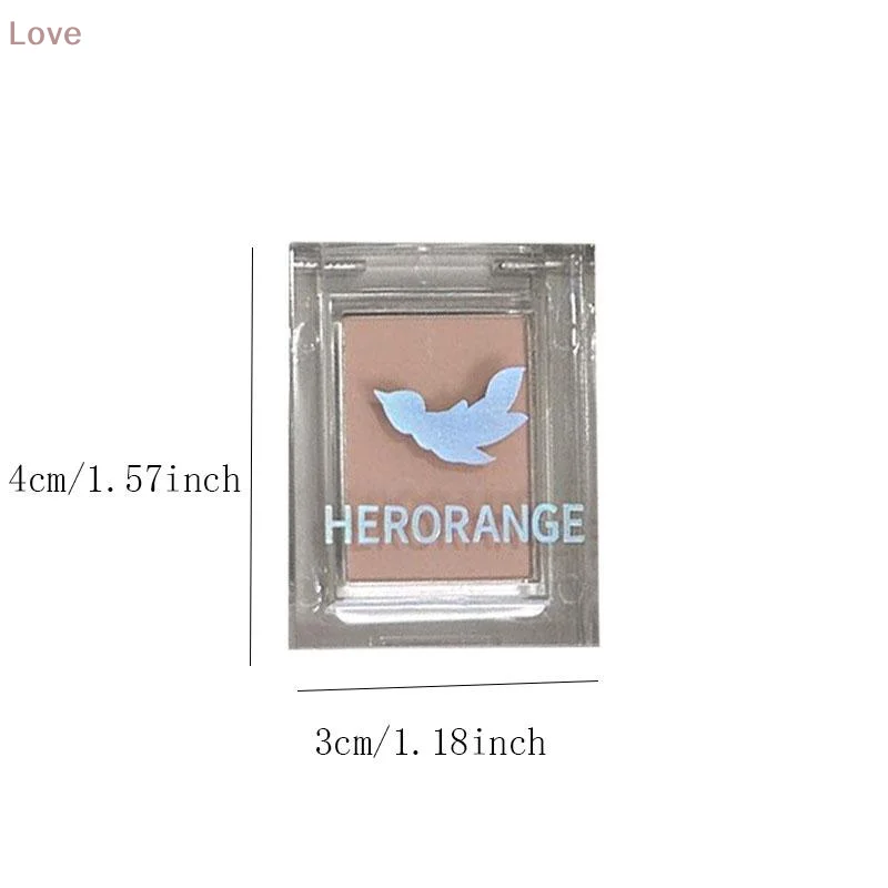 HERORANGE fard à paupières mat rose pêche Blush nu marron Contour du visage imperméable longue durée paillettes mat fard à paupières apprêt maquillage