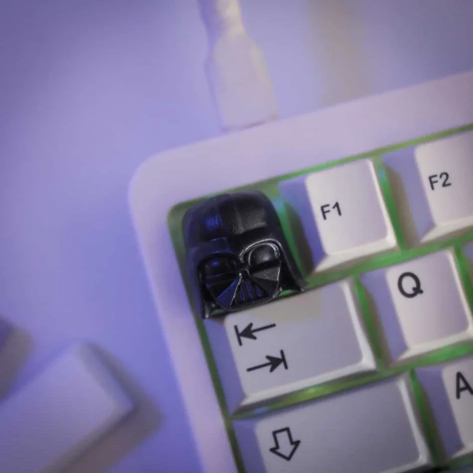 Juego de teclas Space Wars, novedoso creativo, teclas de resina tridimensionales para interruptores MX, Teclado mecánico