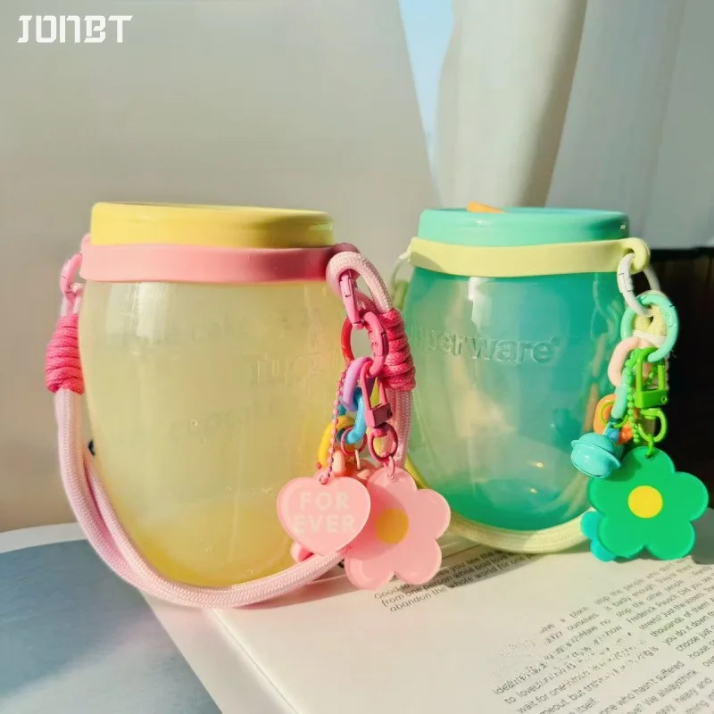 حامل أكواب على شكل زهرة كريمي ملون لملحقات كأس ستانلي حبل محمول باليد كوب ماء حراري كم لآلة ستاربكس #1