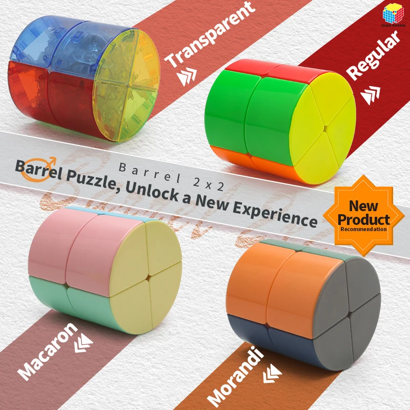 DianSheng Cube 2x2 Cubo Magico Magnetico Professionale 2x2x2 Cubo di Velocità Puzzle Giocattolo Agitarsi per Bambini