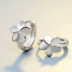 REETI 925 Sterling Silver Flower Hoop Earrings for Women Animal Silver Jewelry Gifts Trendy