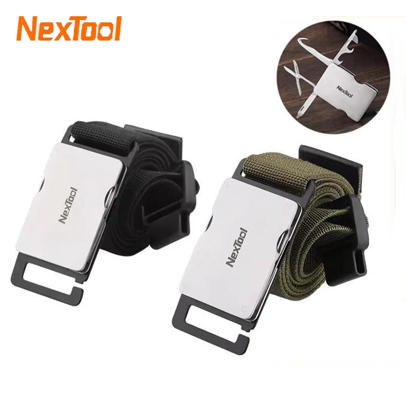 

Xiaomi NexTool Multi Functional Men Waist Belt Buckle Repair Tool Screwdrivers Scissors File Bottle Opener SIM Card Pin Remover