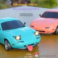 NEW LDRC LD1804 RC Drift Car 1/18 Model 2.4G 2WD ESP Gyroscope LED Lights Full Scale Controlled Model Children Car Toys Gifts