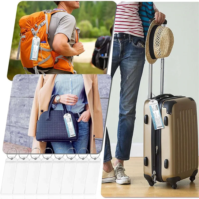 AA84 bagagelabels, 20-pack kofferlabels, houder voor cruisegepagelabels, bagagelabels voor cruisegepäck, bagagelabels voor cruisegepäck