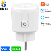 WIFI 433mhz Rf Smart Socket Switch AC 220V Wireless Plug 16A Tuya Smart Life Remote Control Outlet Switch for Alexa Google Home