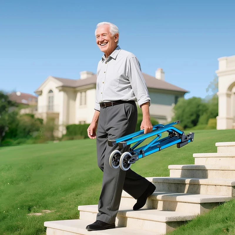 

Lightweight and Foldable Rolling Walkers for Seniors Adults Compact Travel Walking Aids for Elderly Care Rehabilitation Walkers