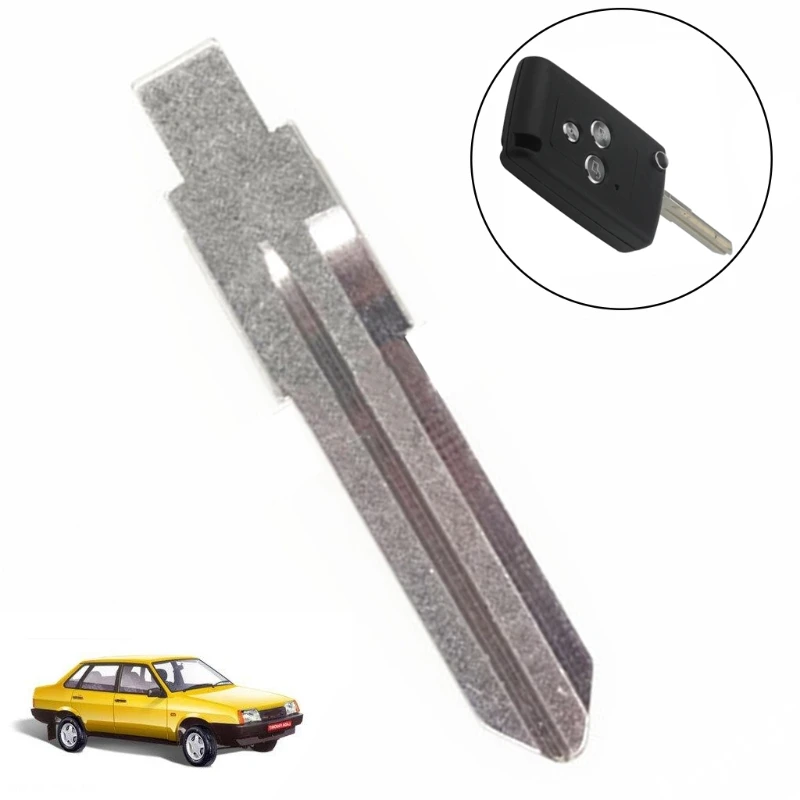 QM82 New Uncut Remote Flip for Key Blade Insert Replacement for Lada for Shell Blank Cover 1 Piece